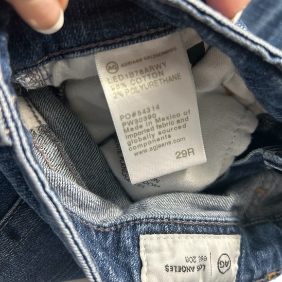 Ag Adriano Goldschmied Alexis Slim High Rise Sz 29R - Picture 14 of 14